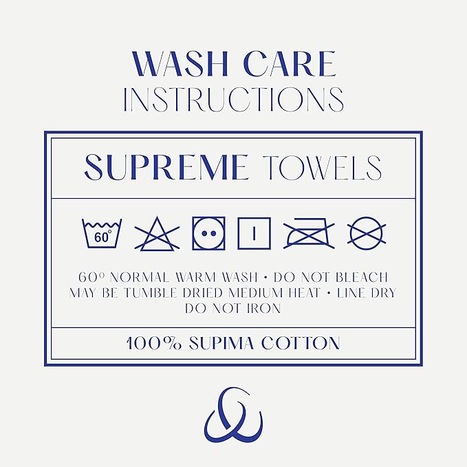 Christy Supreme Hygro 4 Piece Towel Set | Silver | 100% Luxury Supima Cotton | Ultra Soft | Super Absorbent | 650GSM | 2 Bath Towels 2 Hand Towels