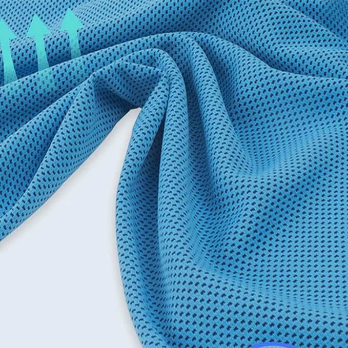 Portable Quick Dry Gym Towel Wicking Workout Cooling for Hiking Gym Sports Light Weight Washcloth Compact Travel Cooling Sweat
