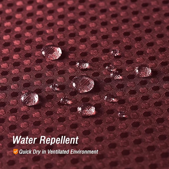 Gibelle Extra Long Shower Curtain 72 x 84, Tall Waffle Weave Textured Fabric Shower Curtain for Bathroom, Water Repellent, Machine Washable, Burgundy