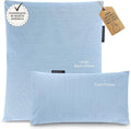 BADESOFA® Luxury Bath Pillow Set 2-Piece – Large Back Pillow & Foot Pillow for Tub – Spa-Grade Comfort for Head, Neck, Back & Feet – Quick Drying Bathtub Cushion Set in Blue