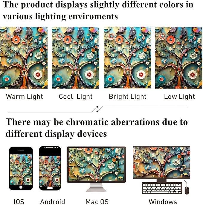 Bohemian Shower Curtain, Boho Floral Print Water Repellent Polyester Fabric for Bathroom Decor, 72×72 Inch Standard Size with 12 Hooks, Also as Room Divider