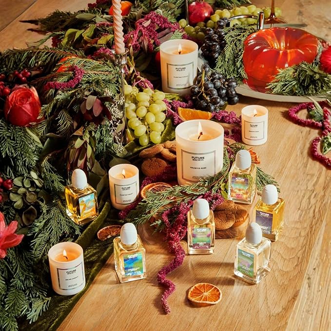 Future Society Floating Forest Luxury Home & Body Gift Set - Includes Body Wash, Body Lotion, & 2oz Scented Candle - Aquatic Floral with Notes of Bergamot, Freesia & Musk - Beauty Gifts for Women