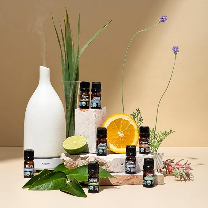Cliganic Organic Palmarosa Essential Oil, 100% Pure Natural Undiluted (10ml), for Aromatherapy | Non-GMO Verified (Packaging May Vary)