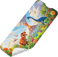 Upgrade Cartoon Baby Bath Mat Non Slip - 40"x16" Extra Long Bathtub Mat for Baby Eco Friendly Durable Bath Mat for Tub Non Slip Kids Tub Mat with Suction Cups, Machine Washable and No Fading, Dinosaur