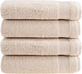 HALLEY Turkish Cotton Towels (Pack of 4) Bath Towels Super Soft Highly Absorbent 100% Cotton Towels for Bathroom and Kitchen for Mother’s Day (Ivory White)