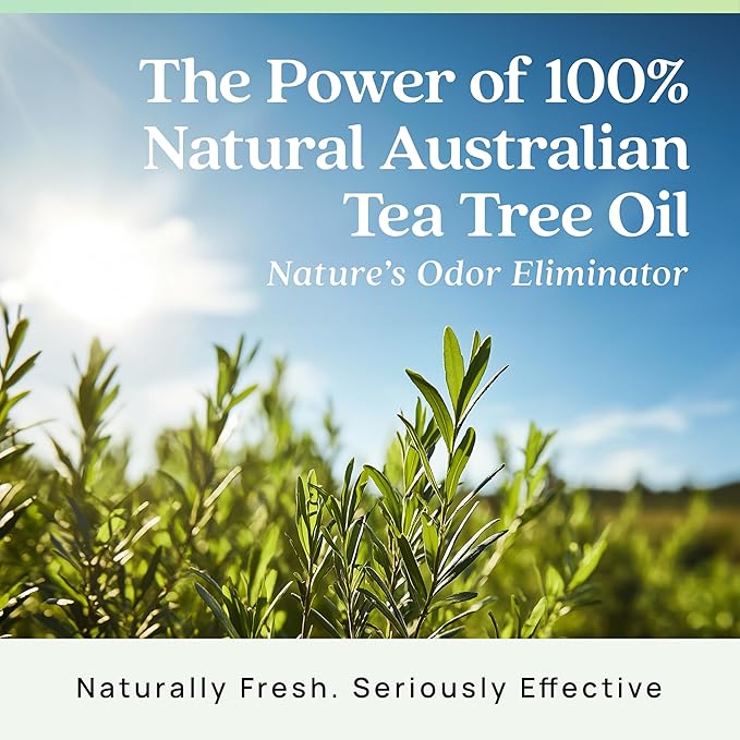 Azuna Air Freshener and Odor Eliminator for Strong Odor Gel 12oz Refill Pouch with Tea Tree Oil | Plant-Based & Long Lasting | Pet, Smoke, Home and Bathroom | Natural Scent | Last 60-90 Days