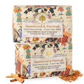 Wavertree & London Sandalwood & Patchouli Scented Natural Soap (2 Bars), 7oz Moisturizing French Triple Milled Soap Bars enriched with shea butter - Pure Plant Oil Bath & Body Bars for All Skin Types