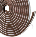 TORRAMI Felt Pile Weather Stripping Brush Strip for Window and Door Seal 11/32 inch x 11/32 inch x 16 ft,Strong Adhesive Backing Door Felt Strip for Sealing Insulation, Brown