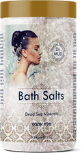 Natural Dead Sea Salt 100% Mineral-Rich Bath Soak, More Minerals Than Epsom Salt, Deep Relaxation, Detox, Exfoliates & Softens Skin, Helps Psoriasis, Eczema, Joint & Muscle (42.3 oz, Natural)