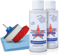 Bring It On Cleaner Water Spot Polishing Kit | For Shower Glass and Windows | Tile and Grout Polishing | Included Drill Scrub Brush, Microfiber, 8 ounces Water Spot Remover