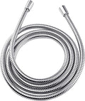 BRIGHT SHOWERS Shower Hose For Hand Held Shower Heads, 96 Inches Cord Extra Long Stainless Steel Hand Shower Hose, Ultra-Flexible Replacement Part with Brass Insert, Chrome