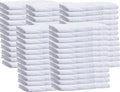 Towels N More Washcloth (60 White) - 100% Cotton Washcloth 12 x 12 - Highly Absorbent Bathroom washcloths, All Purpose Cleaning Towels, Face Towels (60)