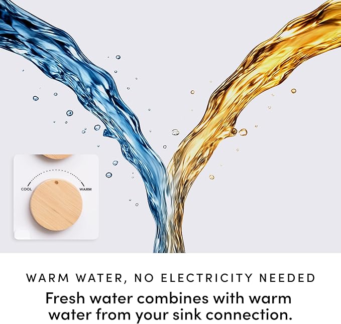 TUSHY 3.0 Spa Cool to Warm Water Bidet Attachment. Easy Universal Toilet Seat Install, Requires Sink Connection for Temperature Control. Fresh Self Cleaning Clean Water (Pink/Bamboo)
