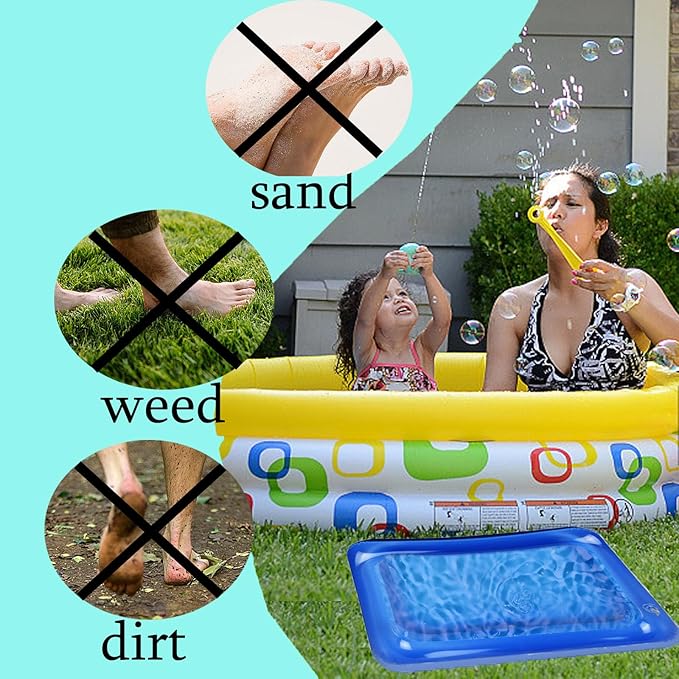 2 PCS Inflatable Pool Foot Bath Basin, Portable Foot Bath Basin, Foot Soaking Bath Basin for Pool Entry Ladder, Swimming Pool Clean Feet Pedicure Supplies