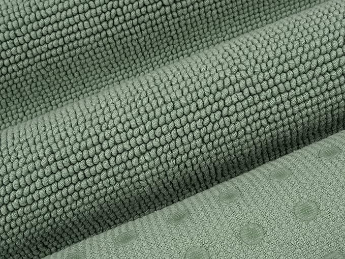 Cotton Paradise Bath Rug for Bathroom, 20x34 inch 100% Cotton Non Slip Bath Mat Rug, Soft Absorbent Machine Washable, Sage Green Bath Rug