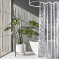 UFRIDAY Stall Shower Curtain Liner 36x72 Inch,EVA Plastic Waterproof Shower Curtain with 2 Magnets,Heavy Duty,Semi Transparent, 3D Cobblestone Bathroom Liner