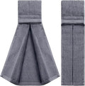 Shimeyao 2 Pcs Cotton Sports Football Towel with Closure Pitching Football Sweat Towel for Sports Gym Men Women Accessories(Gray,Classic)
