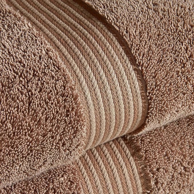 Christy Supreme Hygro 6 Piece Towel Set | Mocha Brown | 100% Luxury Supima Cotton | Ultra Soft | Super Absorbent | 650GSM | 2 Bath Towels 2 Hand Towels 2 Face Cloths
