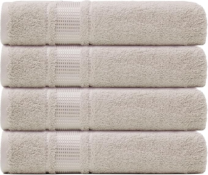 Melissa Linen, Fingertip Towels 4 Pack, 100% Turkish Cotton, Small Hand Towels for Body and Face, 12 x 18 in, Soft and Absorbent, Quick Dry, (Beige Fingertip Towels)