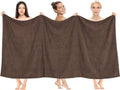 Cotton Paradise 100% Cotton 40x80 Oversized Bath Sheet, Extra Large Turkish Bath Towels for Bathroom, Brown Bathsheet