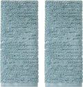 SKL Home CloudSoft Cotton Luxury Hand Towel 2pc Set for Bath/Kitchen/Bar & Gift, Teal