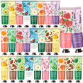 28 Pack Hand Cream Gifts for Women,Stocking Stuffers for Women,Teen Girls,Christmas Gifts for Teacher,Appreciation Gifts Bulk Gifts,Natural Plant Travel Size Lotion Hand Cream for Dry Cracked Hands