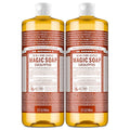 Dr. Bronner's Magic Soap - Pure-Castile Liquid Soap (Eucalyptus, 32 ounce, 2-Pack) -Regenerative Organic Certified Oils, 18-in-1 Uses: Body, Hair, Laundry, Pets & Dishes, Concentrated, Vegan, Non-GMO