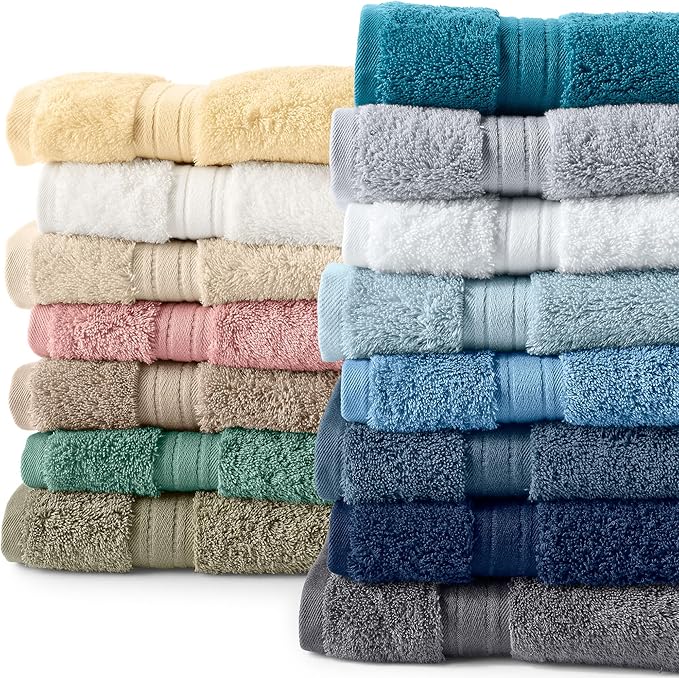 Lands' End Supima Towel Bering Sea Blue Bath- Hand Towel