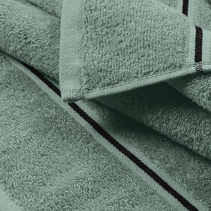 MyOwn Ultra Soft Cotton 6 -Piece Hand Towel Set 16x24 Inch, Ideal for use in Bathroom, Kitchen, Gym, Spa & General Cleaning, Compact & Lightweight Multi Purpose Hand Towels - Jade