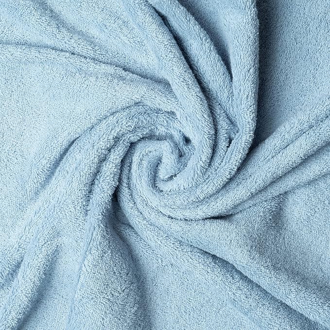 Melissa Linen, Fingertip Towels 4 Pack, 100% Turkish Cotton, Small Hand Towels for Body and Face, 12 x 18 in, Soft and Absorbent, Quick Dry, (Ocean Blue Fingertip Towels)