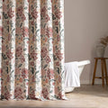 SLEEP ZONE Red Blossom Shower Curtain Waterproof Curtains for Bathroom Decor Bathtub Farmhouse Shower Curtain 72" × 72"