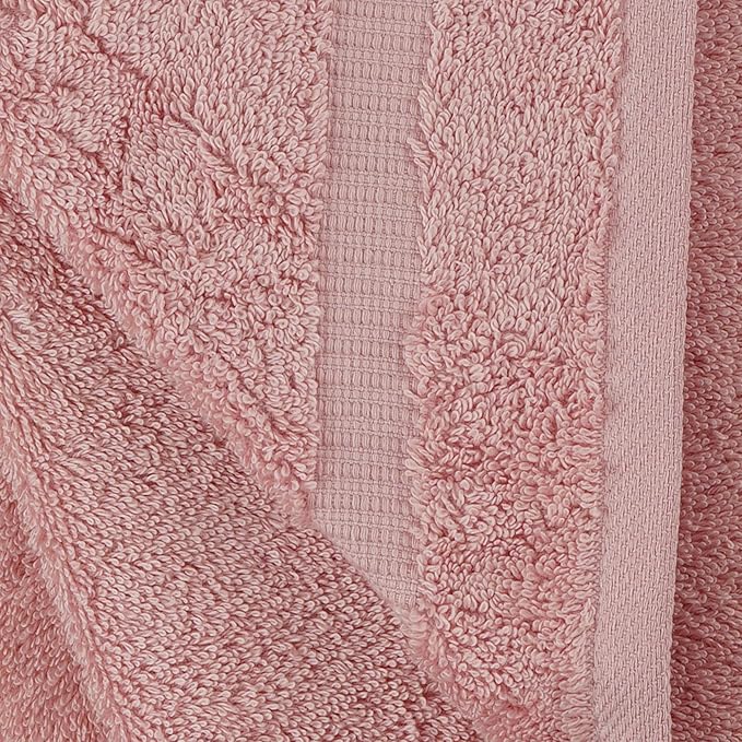 Towel Bazaar Premium Cotton Super Soft and Absorbent Turkish Towels (4-Piece Bath Towels, Pink)