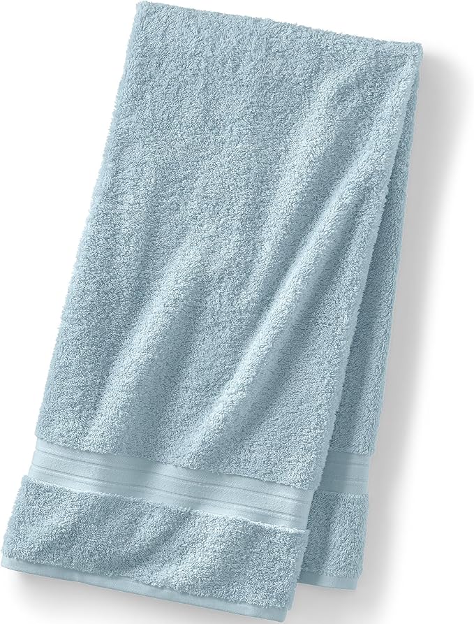 Lands' End Supima Towel Dusty Blue Bath- Bath Sheet