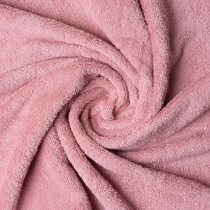 Melissa Linen, Fingertip Towels 4 Pack, 100% Turkish Cotton, Small Hand Towels for Body and Face, 12 x 18 in, Soft and Absorbent, Quick Dry, (Pink Fingertip Hand Towels)