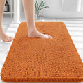 OLANLY Bathroom Rugs 36x24, Extra Soft Absorbent Chenille Bath Rugs, Rubber Backing Quick Dry, Machine Washable Bath Mats for Bathroom Floor, Tub and Shower, Home Decor Accessories, Clay