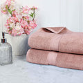 BLUENILEMILLS Madison Egyptian Cotton Bath Sheets, for Bathroom, Shower, Hotel, Plush, 800 GSM, Highly Absorbent and Ultra-Soft Towels, Essentials, Oversized Towels, Set of 2, Muted Mauve