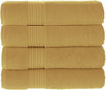 MAURA Basics Performance Bath Towels 100% Turkish Cotton with Hook Loops. Extra Large Luxury Absorbent Plush Towel Sets for Bathroom, Daily Use American Standard Size 27”x54”, Pure Gold