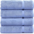 Luxury Hotel & Spa Collection Highly Absorbent, Quick Dry 100% Turkish Cotton 700 GSM, Eco Friendly Towel, for Bathroom Dobby Border Soft Bath Towel Set 27 X 54 -Wedgewood, Bath Towels - Set of 4