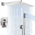 KES Shower Faucet Set, Shower System 12 Inch Rain Shower Head with Handheld Spray, Pressure Balance Shower Faucets Sets Complete Brushed Nickel (cUPC Certified Shower Valve Included), XB6230S12F18-BN