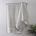 Superior Egyptian Cotton Bath Towel Set, Home Bathroom Towels, Master, Guest Bath, Decor Essentials, Quick Dry, Absorbent, Large Body Towels, Spa, Hotel, Resort, Adult, Kids, Set of 2, Silver