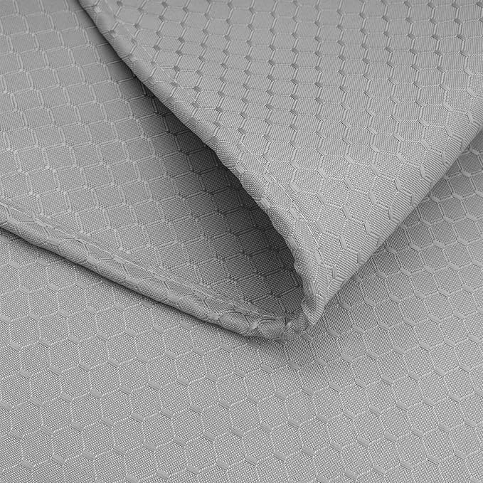 AooHome Extra Long 86" Shower Curtain, Fabric Bathroom Curtain Waffle Weave Pattern with Weighted Hem for Hotel, Heavyweight, Water Repellent, 72 Width by 86 Height Inch, Gray