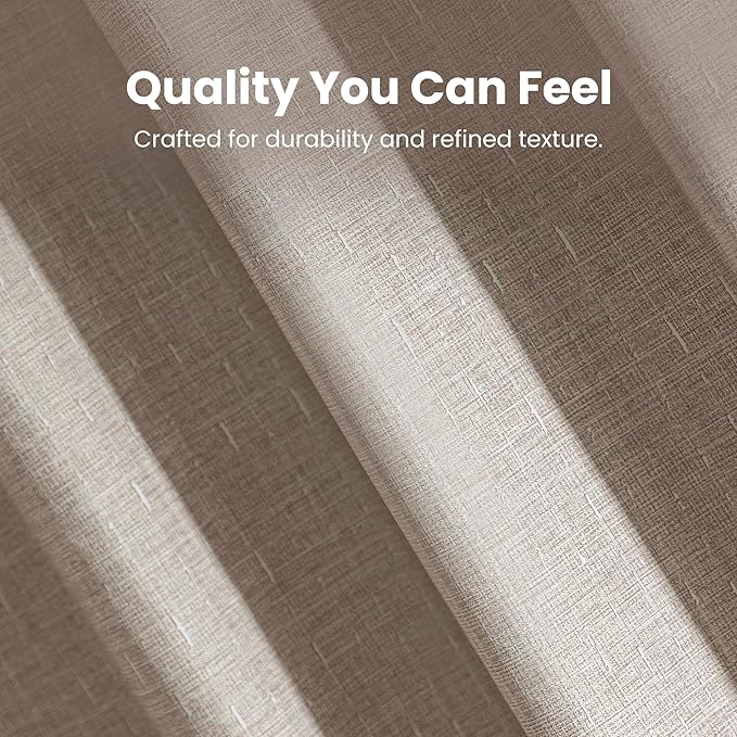 SLEEP ZONE Beige Shower Curtain Waterproof Curtains for Bathroom Decor Bathtub Geometric Shower Curtain 72" × 72"
