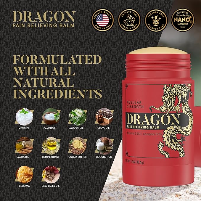 Dragon Balm 3.4oz Roll-Up Regular Strength