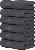 Utopia Towels Luxury Hand Towels Set, (16 x 28 inches) 100% Ring Spun Cotton, Lightweight and Highly Absorbent Towels for Bathroom, Travel, Camp, Hotel, and Spa (Grey) (60 Pack)