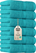 Utopia Towels 6 Pack Premium Hand Towels Set, 16 by 28 inches, 100% Ring Spun Cotton, Ultra Soft and Highly Absorbent 600GSM Towels for Bathroom, Gym, Shower, Hotel, and Spa, Turquoise