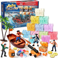 Bath Bombs for Kids with Diving Gem Toys Inside, 12 Pack Treasure Chest Bath Bombs with Surprise Pirate Accessories Pretend Playset, Handmade Bubble Bath Fizzies Birthday Christmas Gift Set