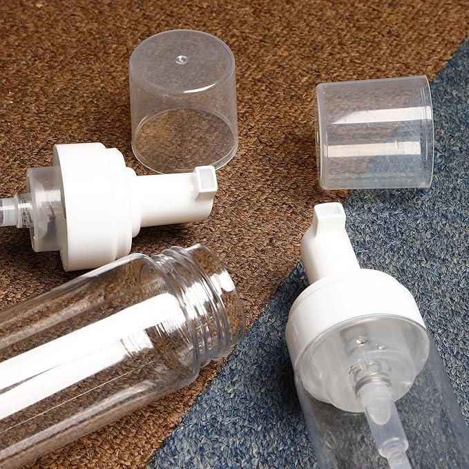2PCS Foam Pump Bottle, Foaming Dispenser Bottle, Foaming Hand Soap Dispensers, Travel Size Foam Spray Bottles for Body Wash, Lash Cleanser, Shampoo, 200 ml/7 OZ