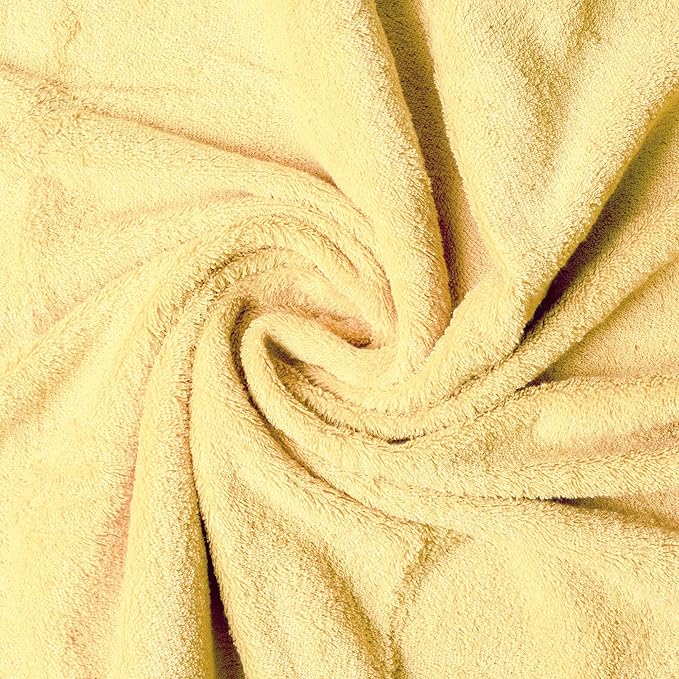 Melissa Linen, Bath Sheet Towel, 100% Turkish Cotton Towel for Bathroom, Absorbent, Quick Dry, Durable and Soft Shower Towel, 35 in x 60 in, Spa and Hotel Quality, Light Yellow
