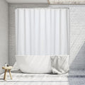 Clawfoot Tub Shower Curtain Liner 8G Extra Thick and Heavy Duty 180W x 70H inch,White, Waterproof Plastic Shower Liner Weighted 36 Mental Hooks,Upgrades