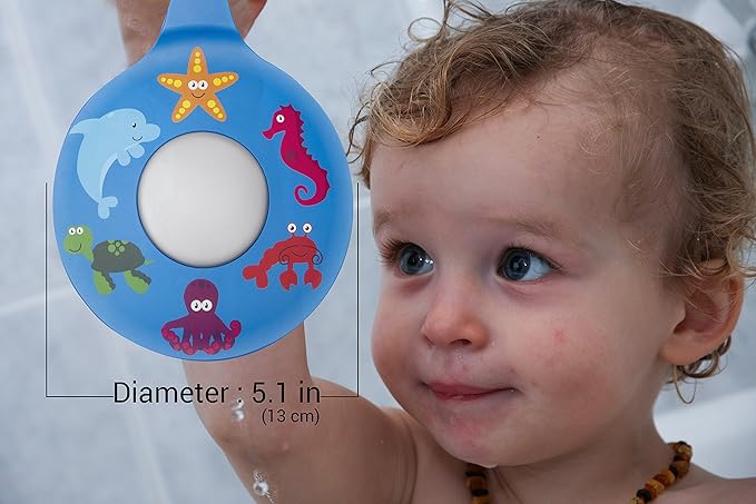 Fun Heavy Duty Bathtub Stopper for Kids, Secure Drain Cover for Bath Tubs, Sinks, and Laundries, 100% BPA Free Silicone
